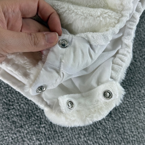 Pottery Barn Kids White One Piece Duck Baby Halloween Costume 0-6 Months 3-6 M - Picture 4 of 9